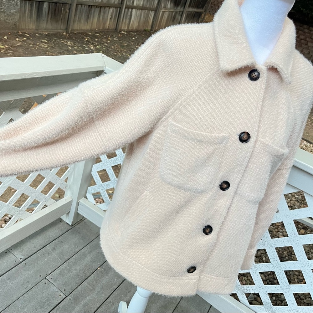 Anthropologie GREYLIN Jacket Shacket‎ Oversized Button Down Jacket Pockets Small - Picture 6 of 15